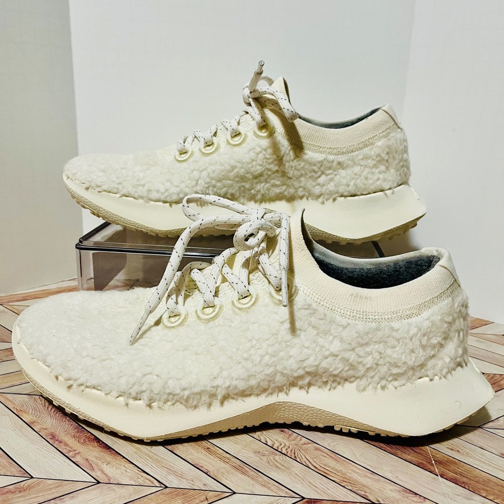 Allbirds Wool Dasher 2‎ Fluff Women 10 Cream Fleece Merino Sneaker WD2 NWOT